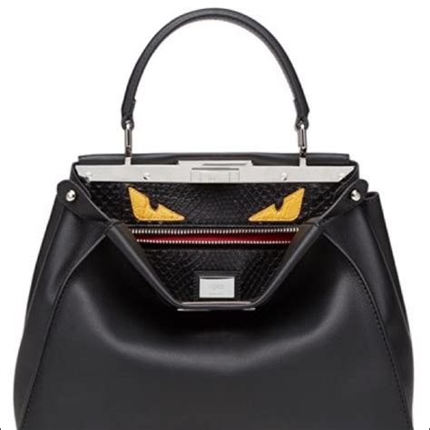 fendi peekaboo 23 eyes|fendi peekaboo bag interior.